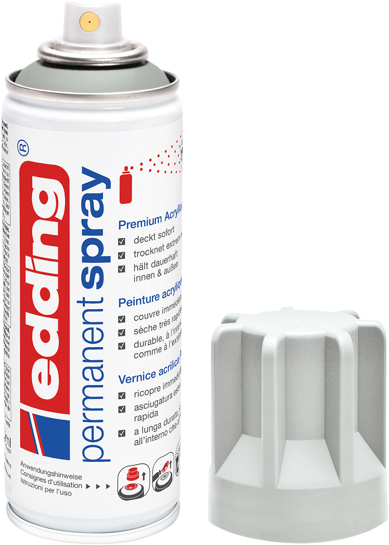 EDDING 5200 Edding Spray Acryllack Permanentspray Farbauswahl Sprühköpfe