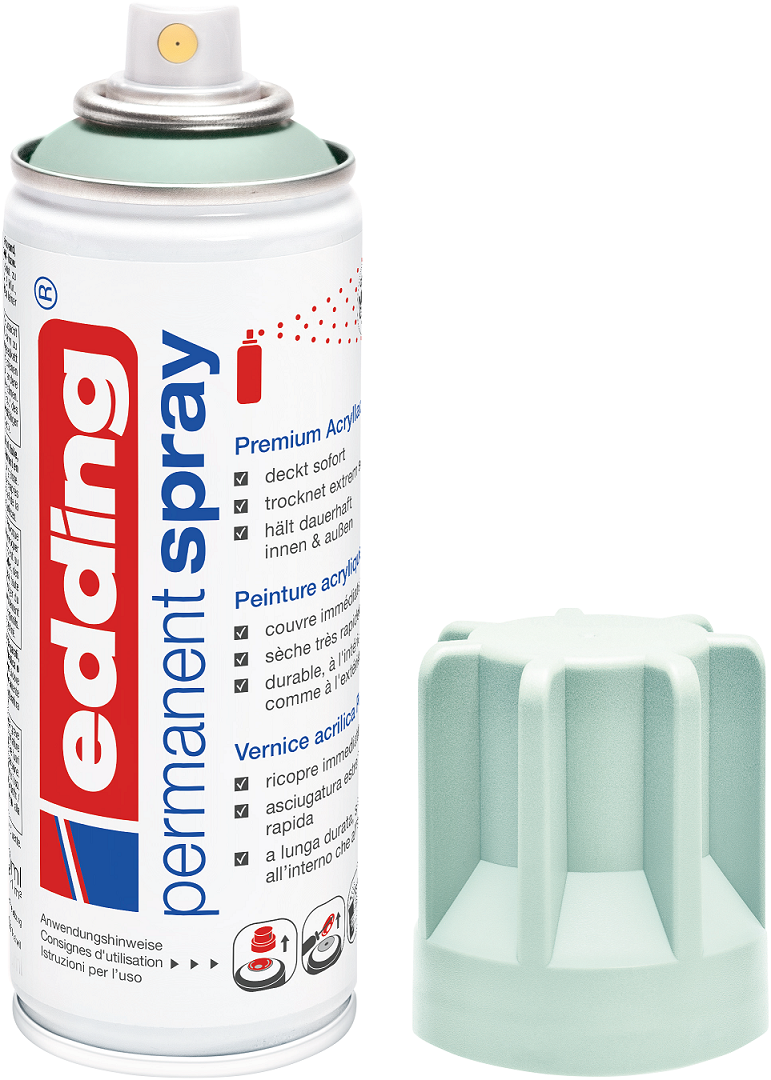 EDDING 5200 Edding Spray Acryllack Permanentspray Farbauswahl Sprühköpfe