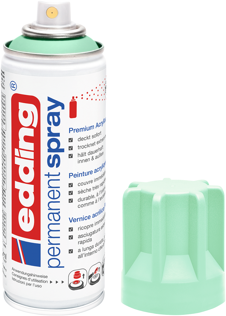 EDDING 5200 Edding Spray Acryllack Permanentspray Farbauswahl Sprühköpfe