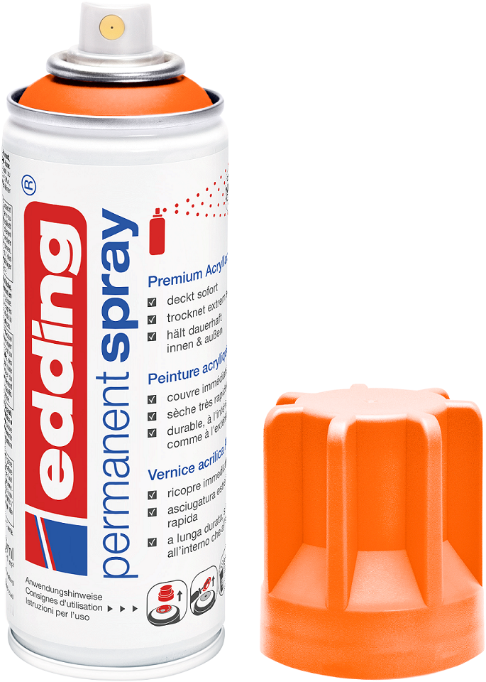 EDDING 5200 Edding Spray Acryllack Permanentspray Farbauswahl Sprühköpfe