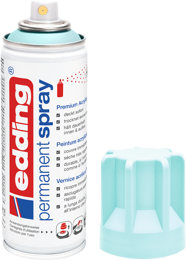 EDDING 5200 Edding Spray Acryllack Permanentspray Farbauswahl Sprühköpfe