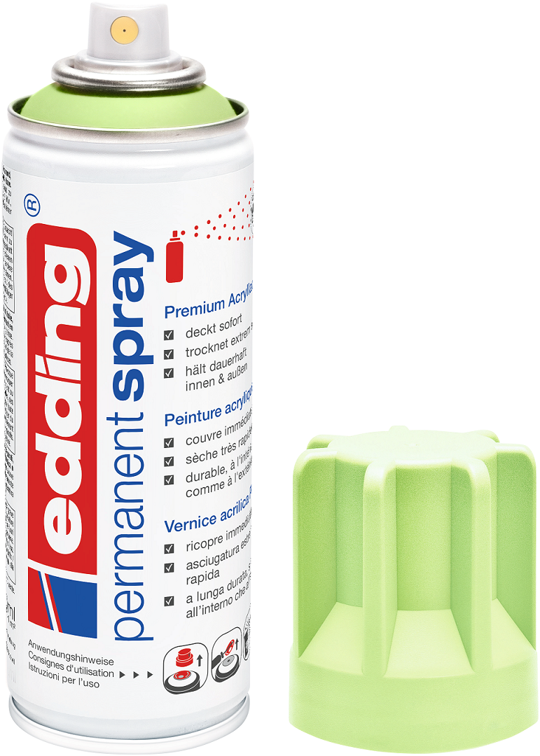 EDDING 5200 Edding Spray Acryllack Permanentspray Farbauswahl Sprühköpfe