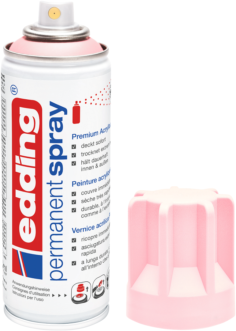 EDDING 5200 Edding Spray Acryllack Permanentspray Farbauswahl Sprühköpfe