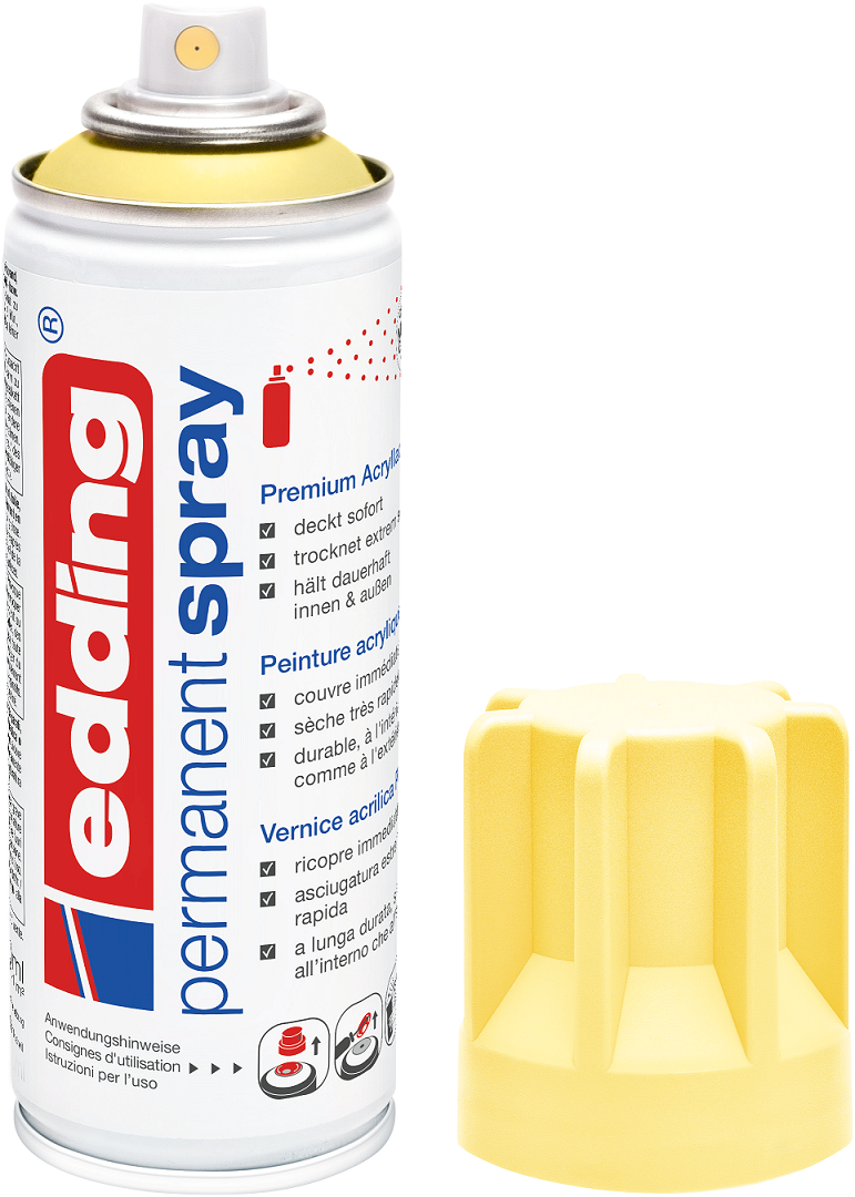 EDDING 5200 Edding Spray Acryllack Permanentspray Farbauswahl Sprühköpfe