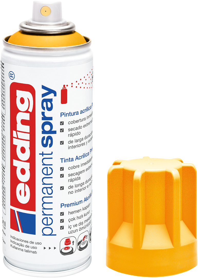EDDING 5200 Edding Spray Acryllack Permanentspray Farbauswahl Sprühköpfe