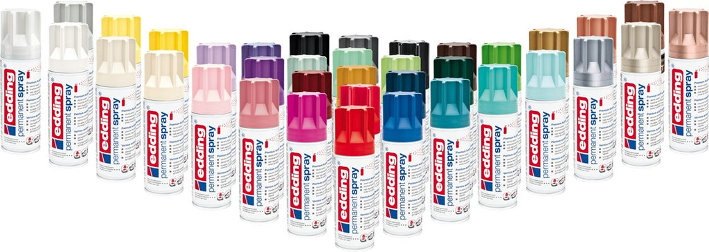 EDDING 5200 Edding Spray Acryllack Permanentspray Farbauswahl Sprühköpfe