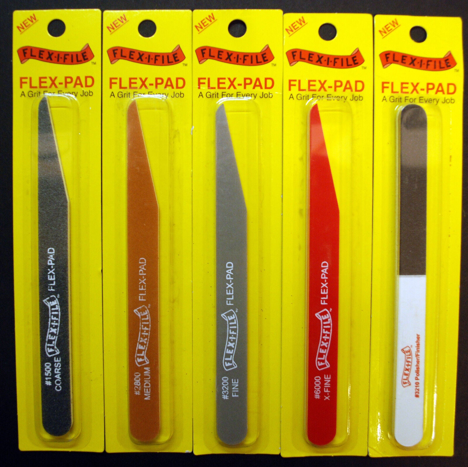 Flex Pad, Flexible Sander, flexibele Feilen, versch. Körnung