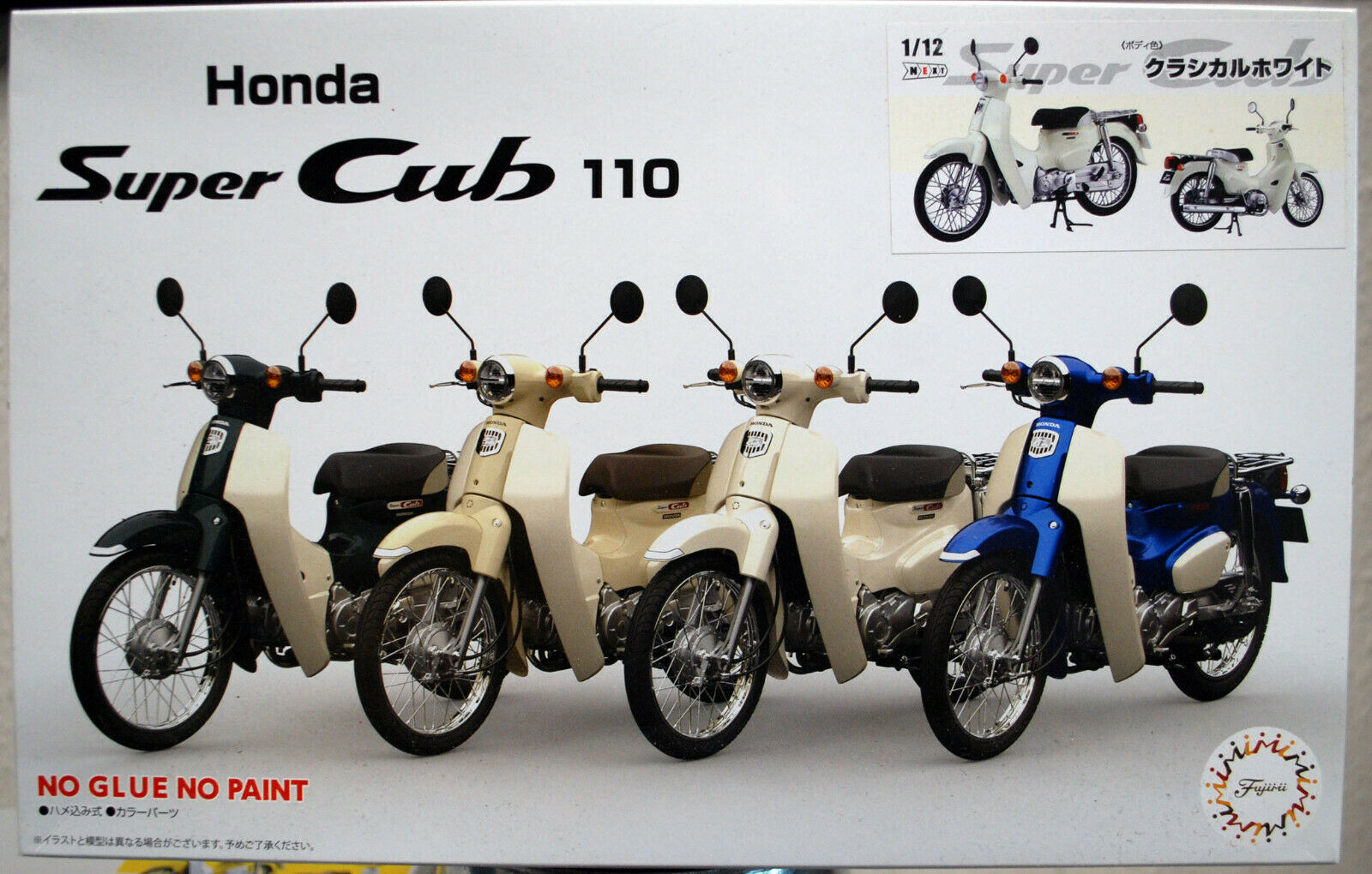 Fujimi 141824 Honda Super Cub cremeweiß 1:12
