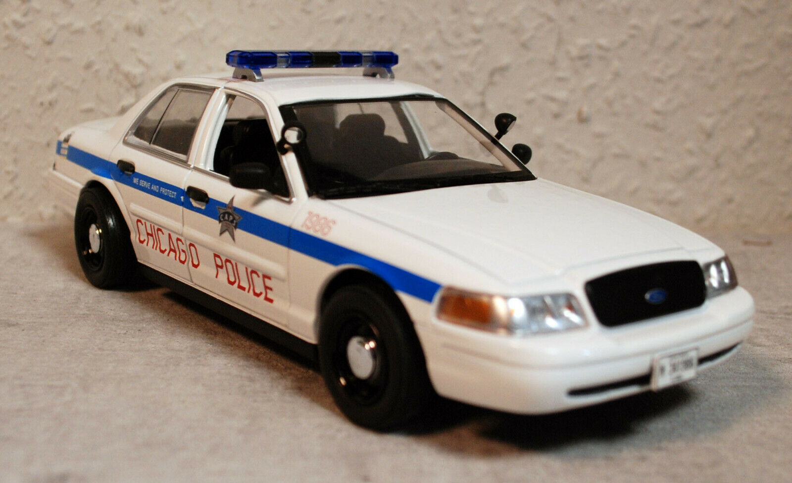2008 Ford Crown Victoria Chicago Police Dep. 1:24 Green Light 85533