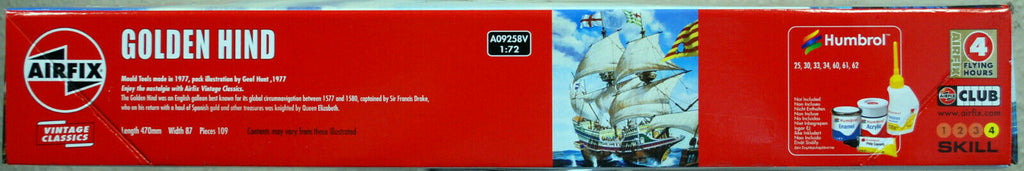Airfix A09258V 1577 Golden Hind Sir Francis Drake 1:72