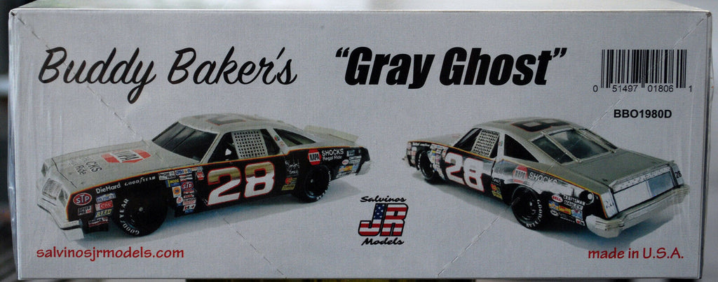 1980 Oldsmobile 442 Nascar # 28 B. Bakers Gray Ghost 1:25 Salvinos JR 018061