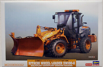 Hitachi ZW 100-6 Radlader Multiplow Schneepflug 1:35 Hasegawa 66102