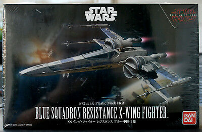 Star Wars X - Wing Fighter Blue Sq. Resistance Bandai  223296 neu 2017