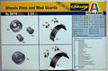 Italeri 3870 Truck & Trailer Wheels Rims & Mud Guards LKW Felgen & Schutzbl 1:24