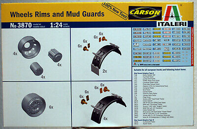 Italeri 3870 Truck & Trailer Wheels Rims & Mud Guards LKW Felgen & Schutzbl 1:24