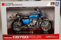 Honda CB 750 Four Candy Blue Fertigmodell 1:12 Aoshima 104316