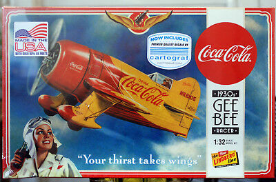 1930er Gee Bee Racer Rennflugzeug Coca Cola 1:32 Lindberg 515 wieder neu 2017