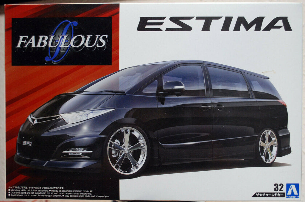 Aoshima 053638 2006 Toyota Estima Fabulous Custom JDM 1:24