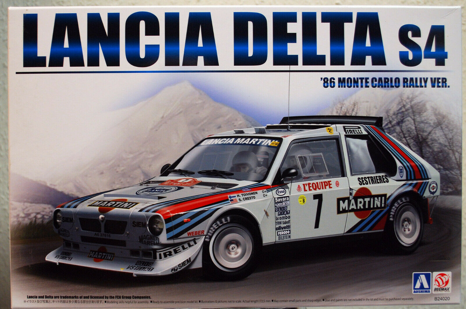 Platz Nunu 24030 1986 Lancia Delta S 4 Monte Carlo Rallye 1:24
