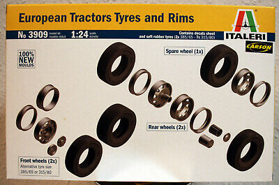 Italeri 3909 Truck & Trailer Rubber Tyres Tires Set LKW Reifen 1:24