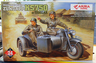 1941 Zündapp KS 750 mit Seitenwagen 1:24 Asuka 24004