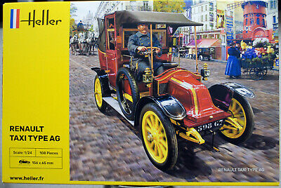 1910 Renault Type AG Paris Taxi 1:24  Heller 30705