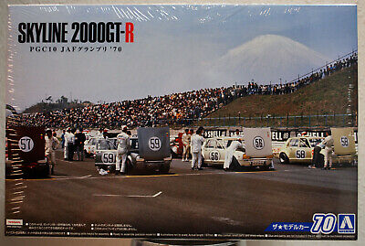 Aoshima 055236 1970 JAF Nissan Skyline 2000 GT-R PGC 10 JDM 1:24