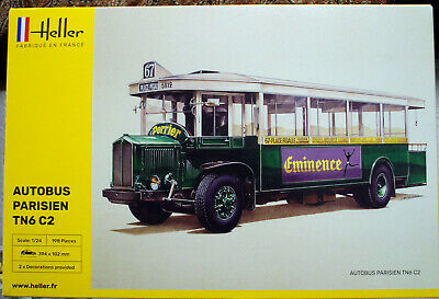 1960 Autobus Parisienne TN6 C2 1:24 Heller 80789 wieder neu 2020