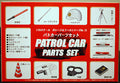 Fujimi 111056 Patrol Car Parts Polizeiauto Leuchtbalken Handschellen 1:24