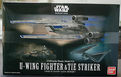 Star Wars U - Wing Fighter & Tie Striker Rogue, 1:144, Bandai 212184 neu 2017