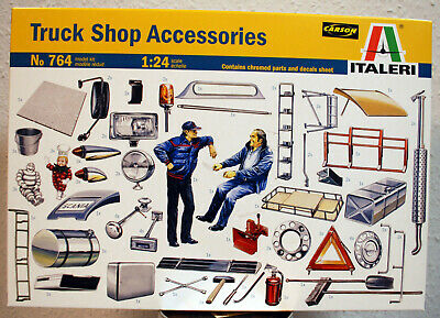 764 Italeri Truck Shop Accessories LKW Zubehör und Fahrer 1:24