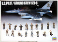 US Ground Crew Set Flugzeug Boden Mannschaft 1:48 Hasegawa 36005