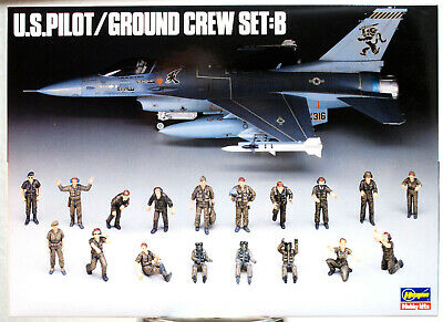 US Ground Crew Set Flugzeug Boden Mannschaft 1:48 Hasegawa 36005