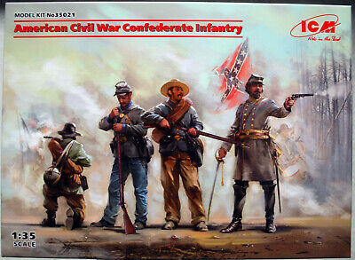 ICM 35021 American Civil War Confederate Infantry 1:35