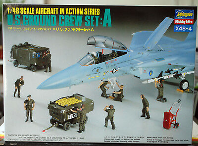US Ground Crew Set A Flugzeug Deck Mannschaft 1:48 Hasegawa 36004