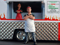 38441B American Diorama Food Truck Set Chef Victor + Ass. Gloria 1:24 neu 2018