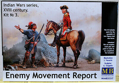 35217 Master Box Enemy Movement Report Indian Wars 18. Jh. Kit 3 1:35