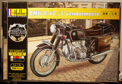 1969 BMW R 60 / 5 Gendarmerie, 1:8, Heller 52992 Komplettset
