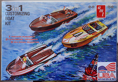 Cutomizing Boat Kit 3´n1 incl. Trailer 1:25 AMT 1056 wieder neu 2017