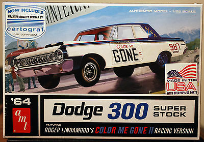 1964 Dodge 330 Super Stock COLOR ME GONE, 1:25, AMT 987 neu 2017 neu