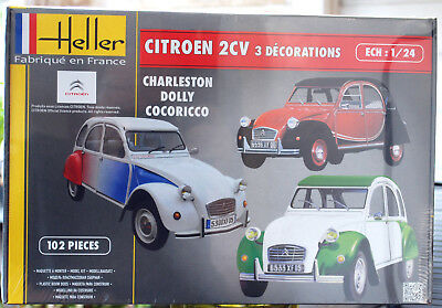 1983 Citroen 2 CV Ente Charleston, Cocorico & Dolly 1:24 Heller 80767
