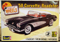 Revell 4325 1958 Chevrolet Corvette Roadster California Wheels, 1:25 Bausatz