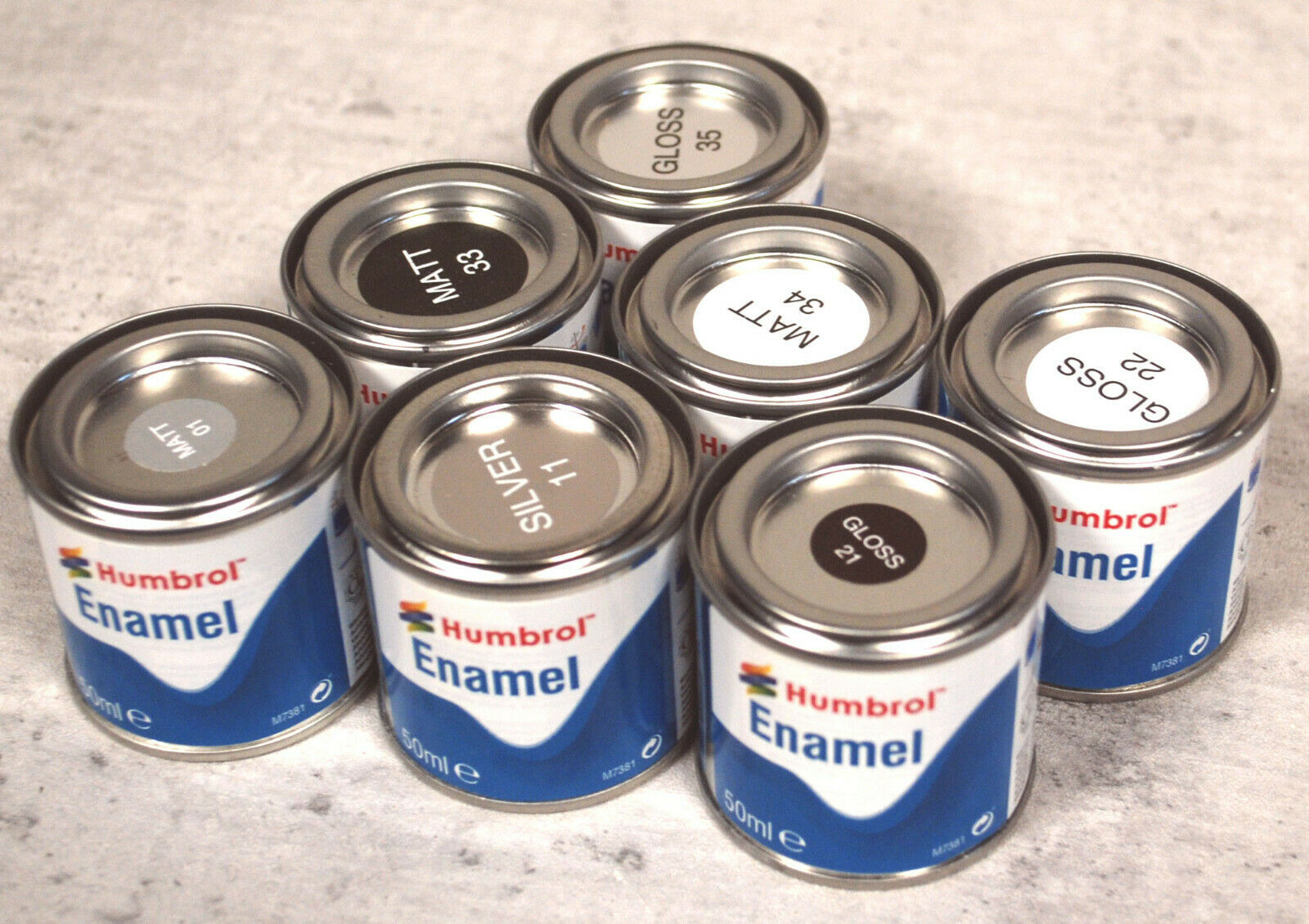Humbrol Enamel Farben 50 ml zum Auswählen