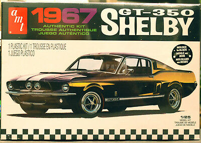1967  Ford Mustang Shelby GT 350 1:25 AMT 834 in schwarz gegossen