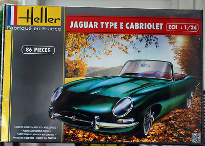 1961 Jaguar E Type 3L8 OTS Cabriolet 1:24  Heller 80719 wieder 2017