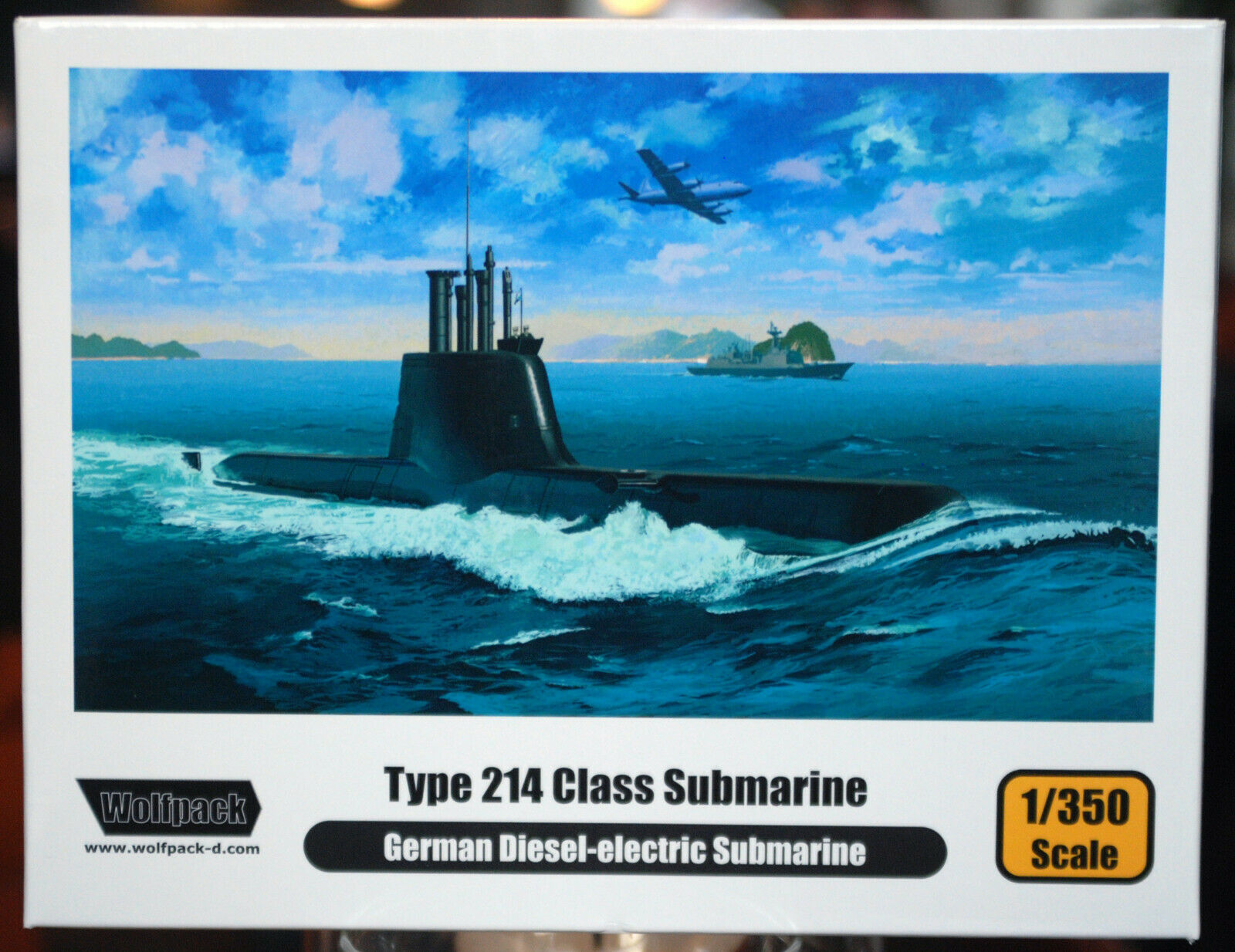 Type 214 Class Submarine deutsches Diesel-Elektro U-Boot 1:350 Wolfpack 13501