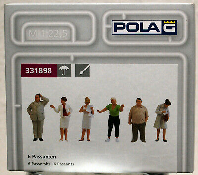 331898 Pola G Passanten Fußgänger 6 Stück handbemalt 1:24 1:22,5