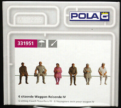 331951 Pola G Sitzende Figuren 6 Stück handbemalt 1:24 1:22,5