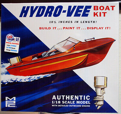 Hydro Vee Boat Kit 3 incl. Trailer 1:18 MPC 883 wieder neu 2018