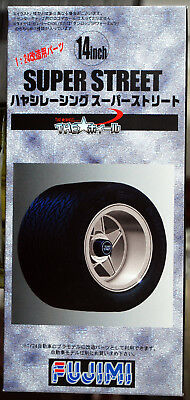 Fujimi 193175 Felgen Hayashi Super Street 14 Zoll inkl. Reifen 1:24 #48